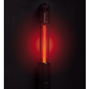 Trelock Pompa Mini Rocket iGlow, cu 0.5W fibra optica RED LED w/new bracket - TIG-MR02