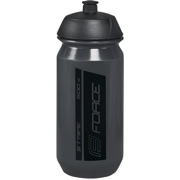 Bidon Force Stripe 0.5l  Negru transparent